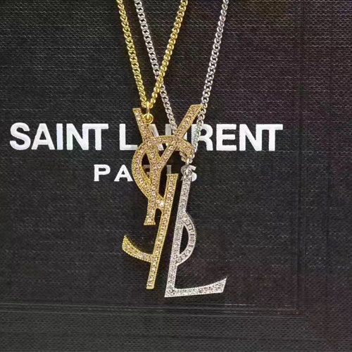 입생로랑 신상 목걸이 470273 골드&실버