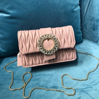 미우미우 마테라쎄 크리스탈 크로스백 5BH095-6