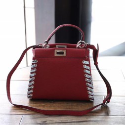 펜디 신상 미니 피카부백 8BN245 레드