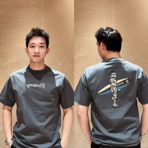 버버리 남여공용 반팔티  BR24043 그레이