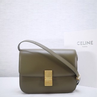 셀린느 클래식 박스백 미듐 164173 카키색