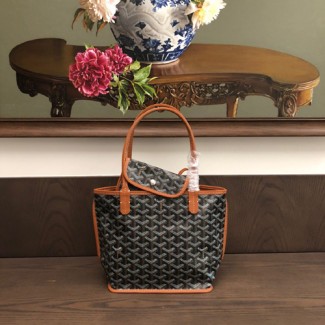 고야드 미니 앙주백 G73048 양면용 브라운