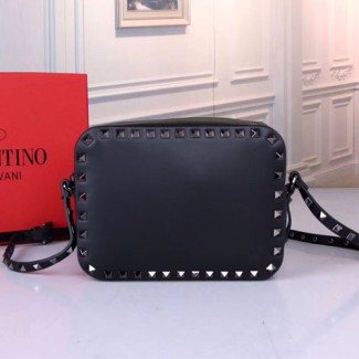 발렌티노 스몰 사이즈 락스터드 크로스 바디 백 RW2B0809 블랙 메탈
