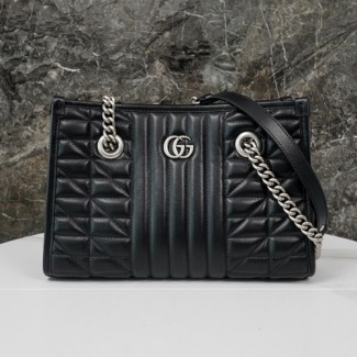 구찌 GG 마몽 스몰 토트백 681483 블랙