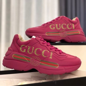 구찌 남여공용 롸이톤 스니커즈 500877 체리핑크