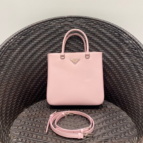 프라다 삼각로고 브러시드 토트백 1BA330 핑크