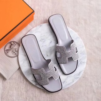 에르메스 신상 슬리퍼 H30045 실버