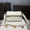 보테가 폴드오버 크로스백 640730 화이트