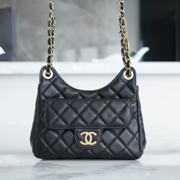  샤넬 23C 스몰 포켓 호보백 AS3710 블랙