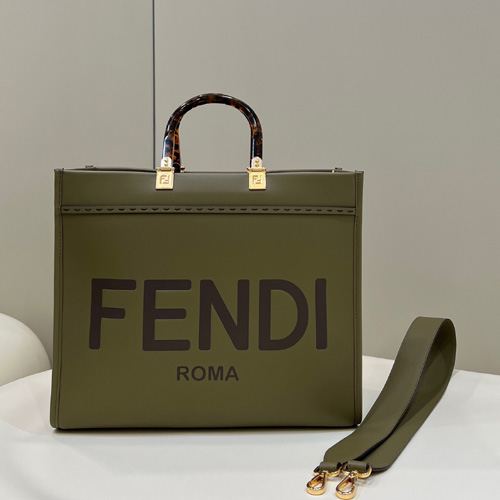 펜디 선샤인 미디엄 쇼퍼백 8BH386 그린