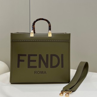펜디 선샤인 미디엄 쇼퍼백 8BH386 그린