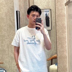 디올 남여공용 반팔티 D84388 화이트