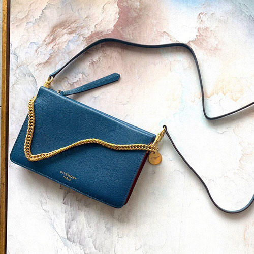 지방시 크로스3 레더 숄더백 BB510 블루