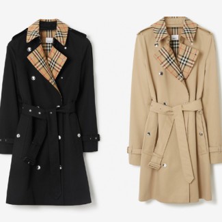버버리 여성용 트렌치코트 80019236