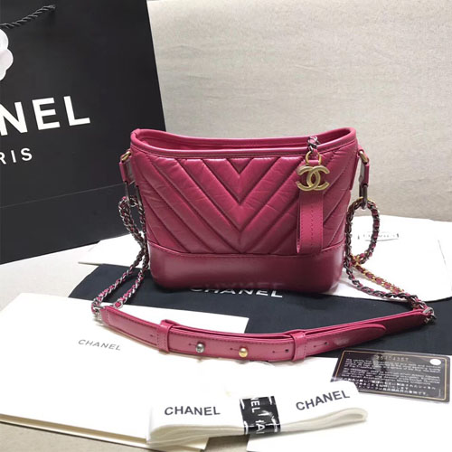 샤넬 가브리엘 스몰 호보 백 A91810 체리핑크