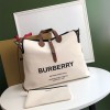 버버리 라지 소프트 코튼 캔버스 벨트 백  80105881