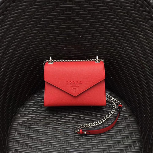 프라다 사피아노 가죽 크로스백 1BD127 레드