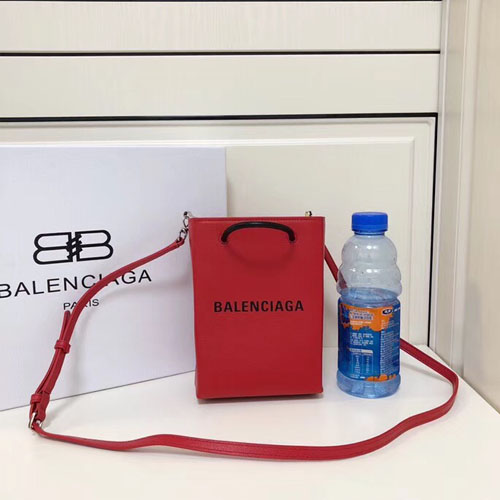발렌시아가 쇼핑 토트백 XXS 5551400 레드