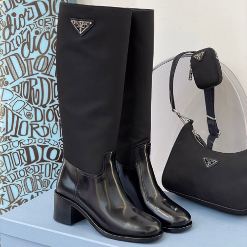 프라다 여성용 롱 부츠 F0818 나일론