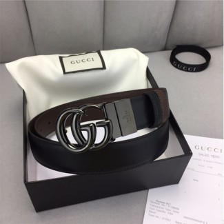 구찌 양면용  신상 벨트 234197 블랙 메탈