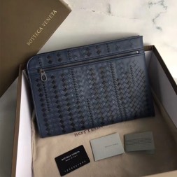 보테가 퍼시픽/토르말린 카프 클러치백 406021 네이비