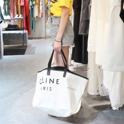 셀린느 캔버스 라지 토트백 186082