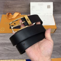 루이비통  신상 벨트 M6002 블랙 금장