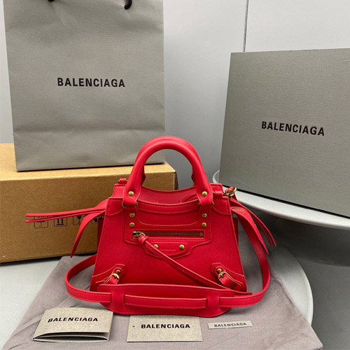 발렌시아가 NEO CLASSIC 미니 탑 핸들 백 638524 레드
