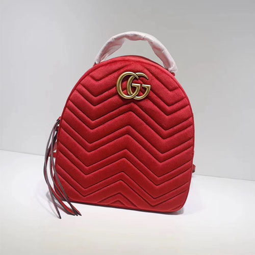 구찌 마몬트 벨벳 백팩 524568 레드