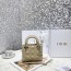 디올  레이디백 미니 M0505 베이지 금장