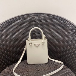 프라다 브러쉬드 레더 스몰 토트백 1BA331-3