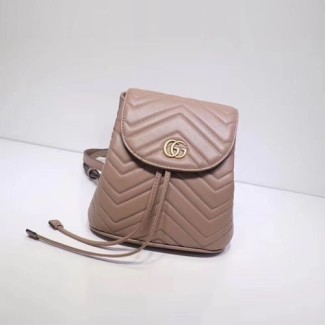 구찌 마틀라세 스몰 백팩 528129 누드핑크