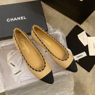 샤넬 신상 플랫 슈즈 G34114 베이지