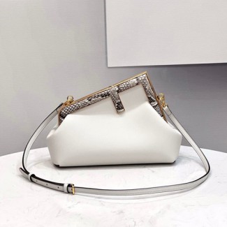 펜디 퍼스트 스몰 클러치백 숄더백 8BP129 화이트