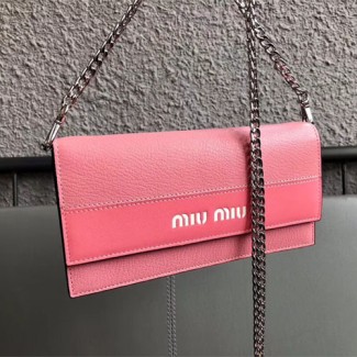미우미우 클러치 체인백 5ZH051 핑크