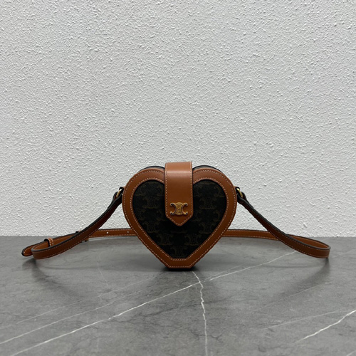 셀린느 하트 트리옴페 캔버스 숄더백 198212