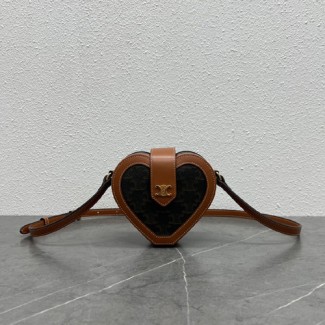 셀린느 하트 트리옴페 캔버스 숄더백 198212