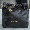  샤넬 22백 라지 숄더백 AS3262 블랙 금장