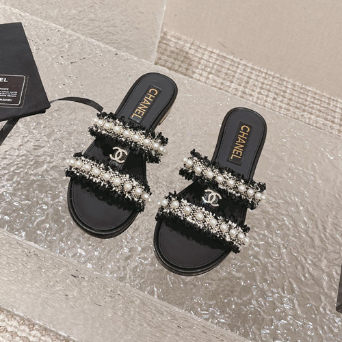 샤넬 여성용 슬리퍼 G34451 블랙