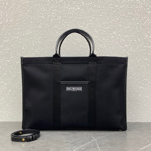 발렌시아가 하드웨어 라지 토트 백 6714032 블랙