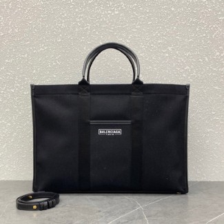 발렌시아가 하드웨어 라지 토트 백 6714032 블랙