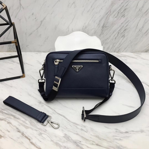 프라다 사피아노 크로스백 클러치백 2VH063 네이비