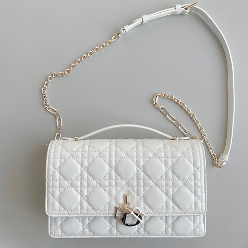 디올 Miss Dior 탑 핸들 백 M0997 화이트