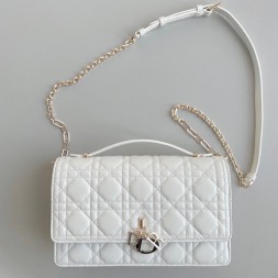 디올 Miss Dior 탑 핸들 백 M0997 화이트