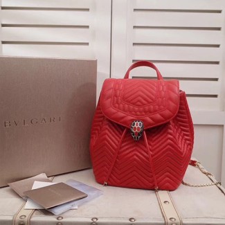 불가리 세르펜티 포에버 백팩 286536 레드