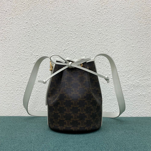 셀린느 트라이엄프 스몰 드로우스트링백 191142 화이트