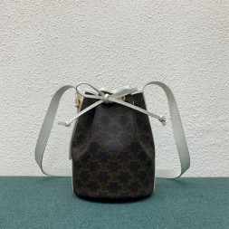 셀린느 트라이엄프 스몰 드로우스트링백 191142 화이트