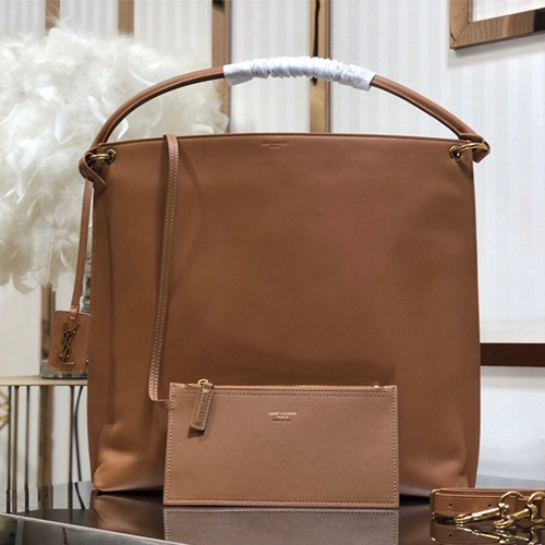 생로랑 태그 호보백 635266 브라운