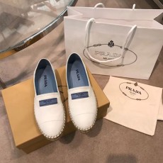 프라다 글라체 송아지 가죽 에스파듀 1S335I 화이트