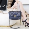  샤넬 CHANEL 19 스몰 플랩 백 AS1160 네이비